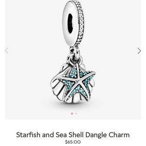 Pandora Starfish and Sea Shell dangle charm